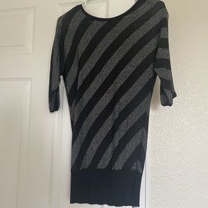Rock and Republic XS black and silver sparkly sweater